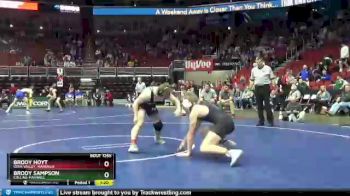 1A-182 lbs Cons. Round 2 - Brody Sampson, Collins-Maxwell vs Brody Hoyt, Iowa Valley, Marengo