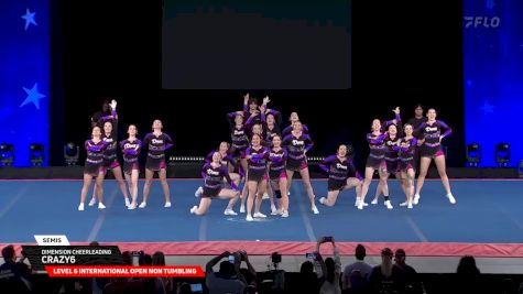 Dimension Cheerleading - Crazy6 [2025 L6 International Open Non Tumbling Semis] 2025 The Cheerleading Worlds