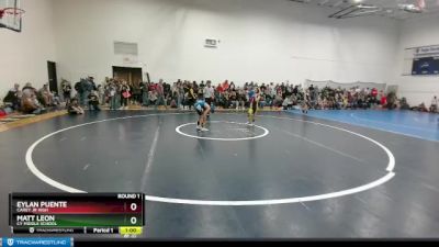 73-74 lbs Round 1 - Eylan Puente, Carey Jr High vs Matt Leon, CY Middle School