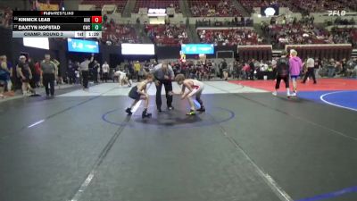 78 lbs Champ. Round 2 - Kinnick Leab, Knoxville vs Daxtyn Hofstad, Conrad Wrestling Club