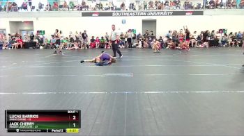 115 lbs Round 1 (4 Team) - Lucas Barrios, Eagle Empire vs Jack Cherry, Finger Lakes Elite