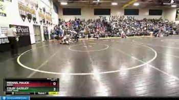 220 lbs Semifinal - Mishael Mauck, Banks vs Colby Gazeley, Sweet Home