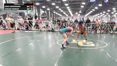 138 lbs Rr Rnd 3 - Aisha Abdussamad, Orchard South Girls - HSG vs Adriana DeGroat, MetroWest United Pink - HSG