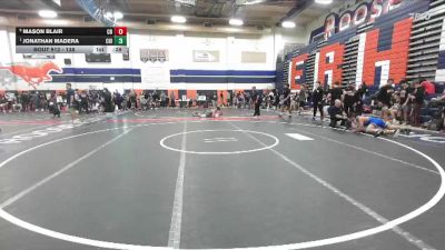 138 lbs 5th Place Match - Mason Blair, Clovis North vs Jonathan Madera, Chino