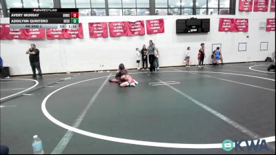 52-57 lbs Rr Rnd 3 - Avery Murray, El Reno Wrestling Club vs Addilynn Quintero, Redskins Wrestling Club