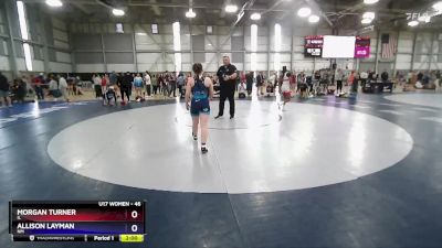 46 lbs Champ. Round 1 - Morgan Turner, IL vs Allison Layman, NM