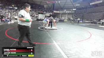 2A 285 lbs Semifinal - Daniel Matagi, W. F. West vs Cotton Sears, Pullman