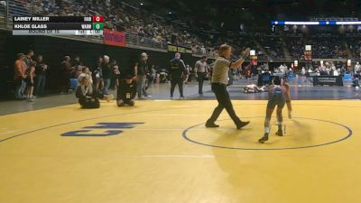 77 lbs Round Of 16 - Lainey Miller, Fairfield vs Khloe Glass, Warwick