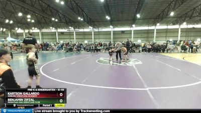 51-55 lbs Round 2 - Benjamin Zifzal, Mountain Man Wrestling Club vs Kartson Gallardo, Sublime Wrestling Academy