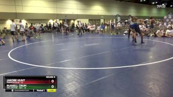 138 lbs Round 5 (10 Team) - Jakobe Hunt, Franklin Blue vs Russell Crum, Wellington - Dev