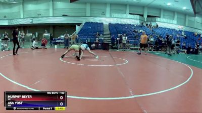 150 lbs Cons. Round 4 - Murphy Beyer, WI vs Asa Yost, WV