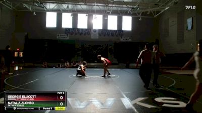 155 lbs Round 3 - Georgie Ellicott, Oregon City High School vs Natalia Alonso, Skyview (Girls)