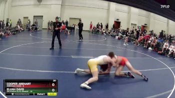 150 lbs Quarterfinals (8 Team) - Elijah Davis, Oklahoma Elite Orange vs Cooper Arehart, Nebraska Maize