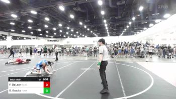 114 lbs Consi Of 8 #1 - Frankie DeLeon, Rancho Bernardo WC vs Brentley Brooks, Team Grand Valley Elite