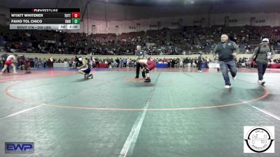 200 lbs Round Of 16 - Wyatt Whitener, Tuttle vs Favio Tol Chico, Enid Junior High