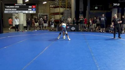 75 lbs Quarters - Orlando Cruz, Silvaback Training Center (SBTC) vs Easton Egan, Massas Maniacs