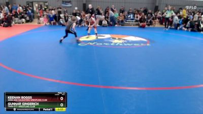 59 lbs Round 3 - Gunnar Gingerich, Twin City Wrestling Club vs Keenan Boggs, Sons And Daughters Wrestling Club