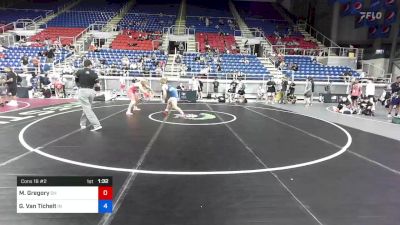 160 lbs Cons 16 #2 - Mavrik Gregory, Ohio vs Griffin Van Tichelt, Indiana