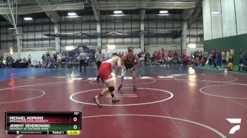157 lbs Cons. Round 1 - Michael Hopkins, Bridgewater State University vs Jeremy Sendrowski, University Of Southern Maine