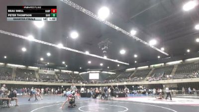 171 lbs Quarterfinal - Beau Snell, Hampstead vs Peter Thompson, Dansville