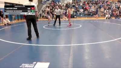 132 lbs Quarterfinal - Andrew Schrader, Douglas vs Hector Cruz, Rawlins