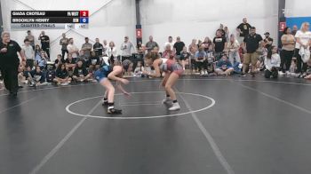 43 lbs Quarterfinal - Giada Croteau, PA West Black - W vs Brooklyn Henry, Wyoming Seminary - W