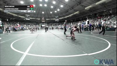55 lbs Quarterfinal - Bear Bryan, Coweta Tiger Wrestling vs Luxton Sullivan, Cushing Tigers
