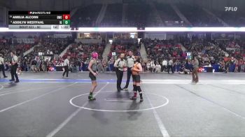 90 lbs Champ. Round 1 - Addilyn Westfahl, Iron Grapplers vs Amelia Alcorn, Beloit Wrestling Club