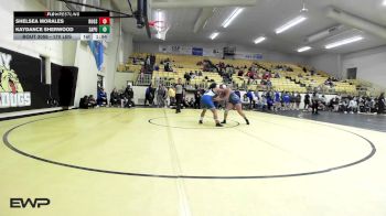 170 lbs Quarterfinal - Shelsea Morales, Rogers High School Girls vs Kaydance Sherwood, Sapulpa HS Girls