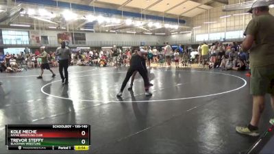 135+140 Cons. Semi - Trevor Steffy, Blackman Wrestling vs Kole Meche, Rayne Wrestling Club