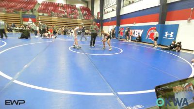 92 lbs Consolation - Daxton Stewart, Vian Wrestling Club vs Jackie Allen, Collinsville Cardinal Youth Wrestling