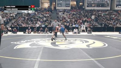 155 lbs 1st Place Match - Anna Farr, Rising Sun vs Iyana Graves, Wicomico