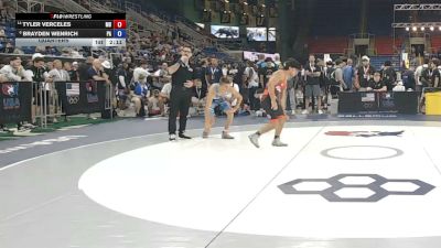 120 lbs Quarters - Tyler Verceles, Maryland vs Brayden Wenrich, Pennsylvania