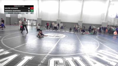 46 lbs Champ. Round 1 - Kendrick Martinez, Westlake vs Kolter Jackson, Uintah Wrestling