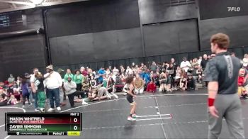 47 lbs Quarterfinal - Mason Whitfield, Palmetto State Wrestling vs Zavier Simmons, Summerville Takedown Club