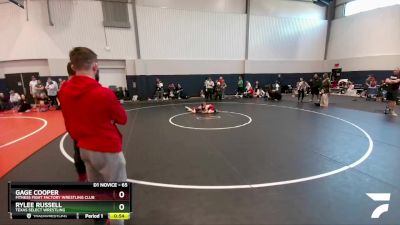 65 lbs Semifinal - Gage Cooper, Fitness Fight Factory Wrestling Club vs Rylee Russell, Texas Select Wrestling