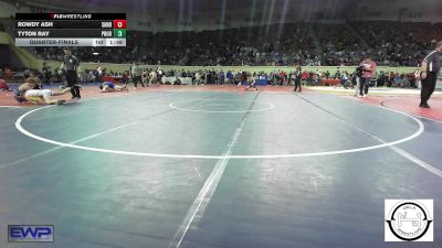 92 lbs Quarterfinal - Rowdy Ash, Sand Springs Jr High vs Tyton Ray, Prodigy Elite Wrestling