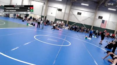 122-128 lbs Cons. Round 1 - Christina Lopez, Sedgwick County vs Lily Homant, Eaglecrest Wrestling Club
