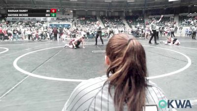 76 lbs Consi Of 8 #1 - Hayden McKee, IRONMEN Wrestling Club vs Raegan Raney, Jay Wrestling Club