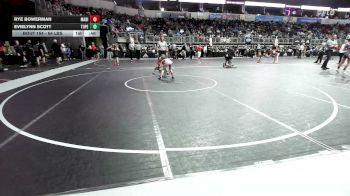 64 lbs Quarterfinal - Rye Bowerman, Madill Takedown Club vs Evielynn Scott, Topeka Blue Thunder