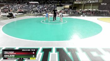 78-86 lbs Round 3 - Emma Bunn, Toro World Club vs Teia Cazac, Redmond Wrestling
