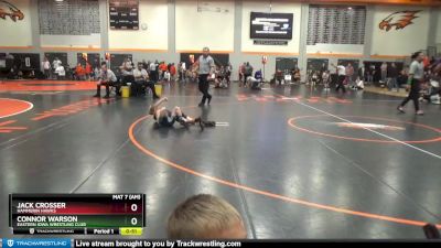 PW-11 lbs Quarterfinal - Jack Crosser, Hammerin Hawks vs Connor Warson, Eastern Iowa Wrestling Club