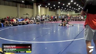 138 lbs Round 1 (6 Team) - Gunnar Phung, Crusaders WC- Red vs Brycen Robbins, Alabama Elite Red