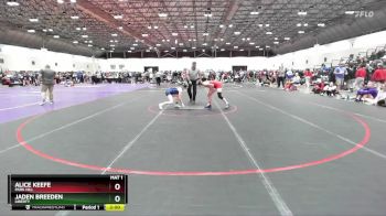 110 lbs Champ. Round 2 - Alice Keefe, Park Hill vs Jaden Breeden, Liberty