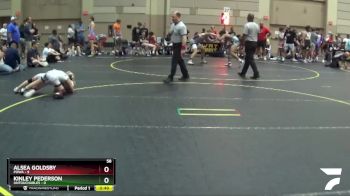 58 lbs Round 2 (10 Team) - Alsea Goldsby, POWA vs Kinley Pederson, Untouchables