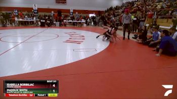 92-101 lbs Round 2 - Isabella Borbiliac, Prairie Heights vs Maddux Smith, Platte Valley Jr. Wrestling