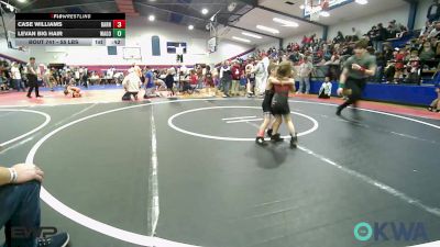 55 lbs 3rd Place - Case Williams, Barnsdall Youth Wrestling vs Levan Big Hair, Wagoner Takedown Club