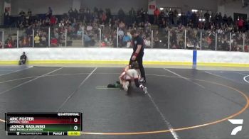 90 lbs Quarterfinal - Jaxson Radlinski, West Michigan Defenders vs Aric Foster, Armada Tigers