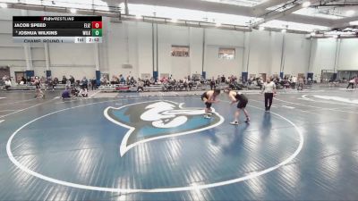 174 lbs Champ. Round 1 - Jacob Speed, Elizabethtown vs Joshua Wilkins, Wilkes