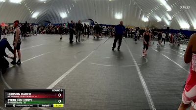 92 lbs Round 9 (10 Team) - Hudson Barch, Michigan Gold Pittbulls vs Sterling Leddy, Brawler Elite